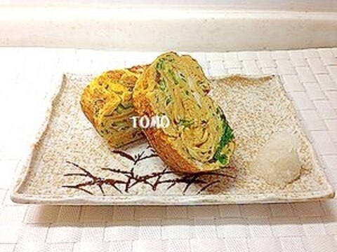 お弁当に♪ネギとおかかの卵焼き